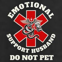 Funny Emotional Do Not Pet Emotional Support Husband Funny Adult Drive Performance Visor