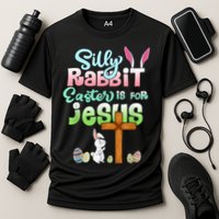 Funny Easter Day Silly Rabbit Easter Is For Jesus Christians Cooling Performance Crew T-Shirt