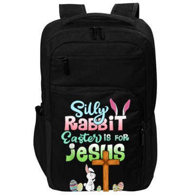 Funny Easter Day Silly Rabbit Easter Is For Jesus Christians Impact Tech Backpack