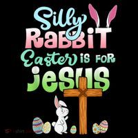Funny Easter Day Silly Rabbit Easter Is For Jesus Christians 7-Panel Snapback Hat