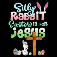 Funny Easter Day Silly Rabbit Easter Is For Jesus Christians 16 in Basic Backpack