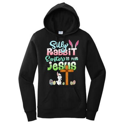 Funny Easter Day Silly Rabbit Easter Is For Jesus Christians Women's Pullover Hoodie
