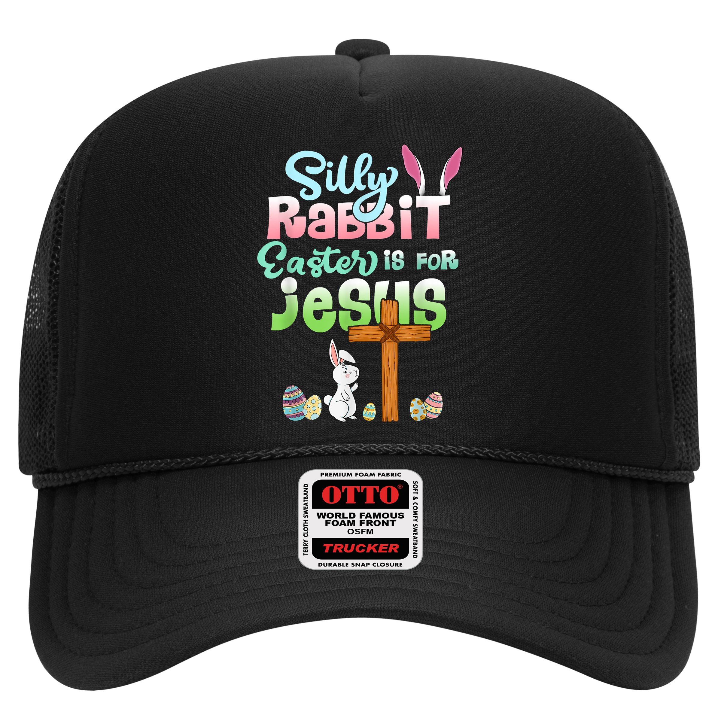 Funny Easter Day Silly Rabbit Easter Is For Jesus Christians Hat