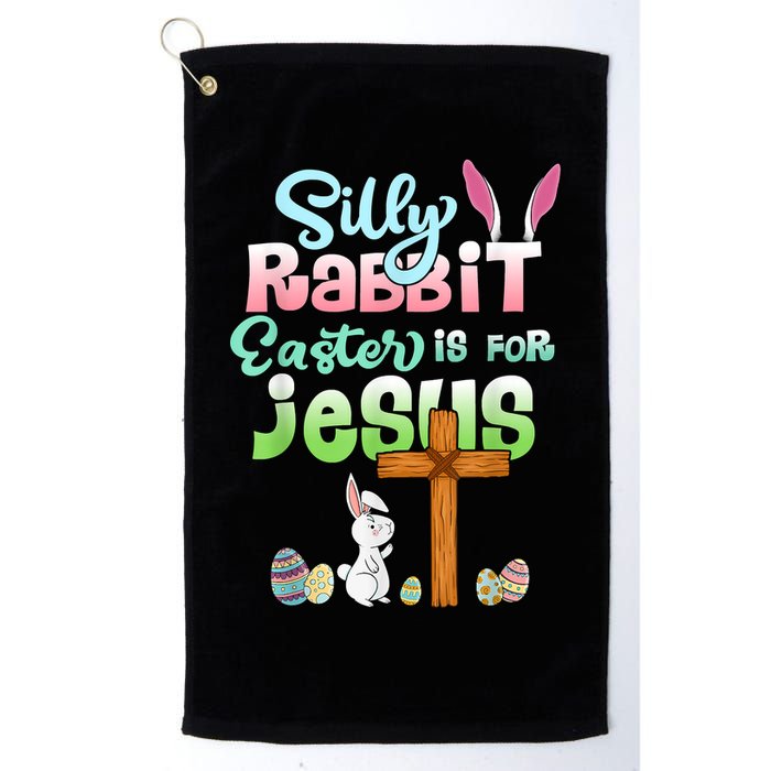Funny Easter Day Silly Rabbit Easter Is For Jesus Christians Golf Towel