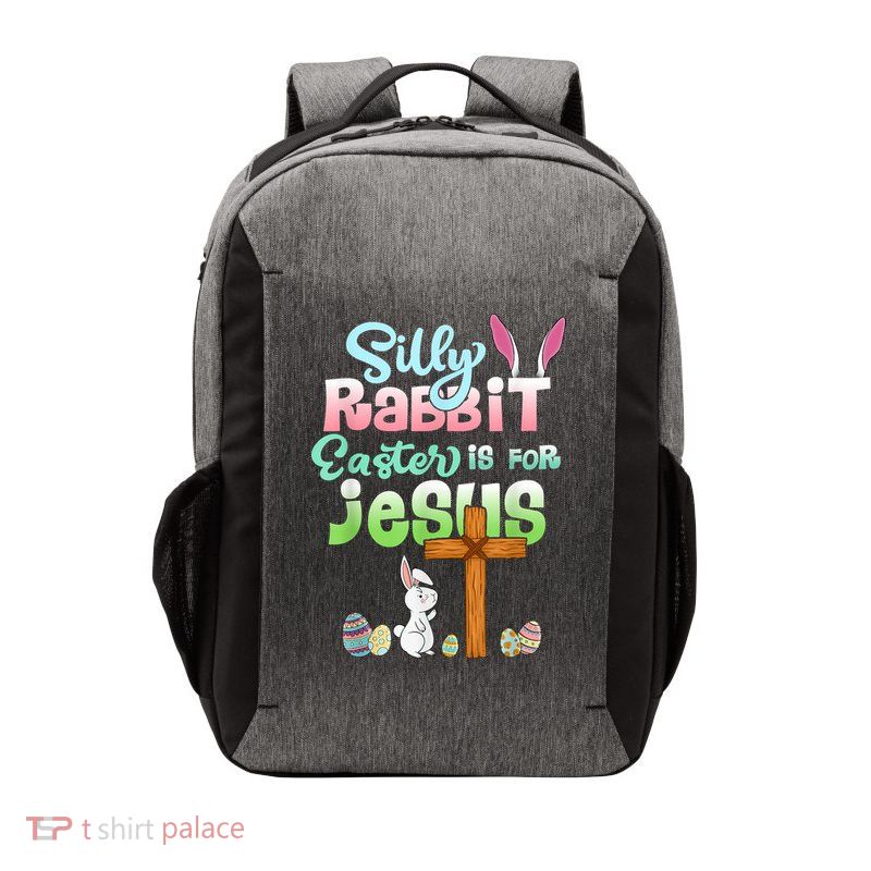 Funny Easter Day Silly Rabbit Easter Is For Jesus Christians Vector Backpack