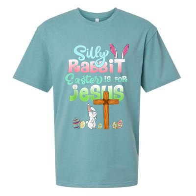 Funny Easter Day Silly Rabbit Easter Is For Jesus Christians Sueded Cloud Jersey T-Shirt