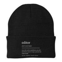 Funny Editor Definition Film Editor In Chief Video Editing Beanie
