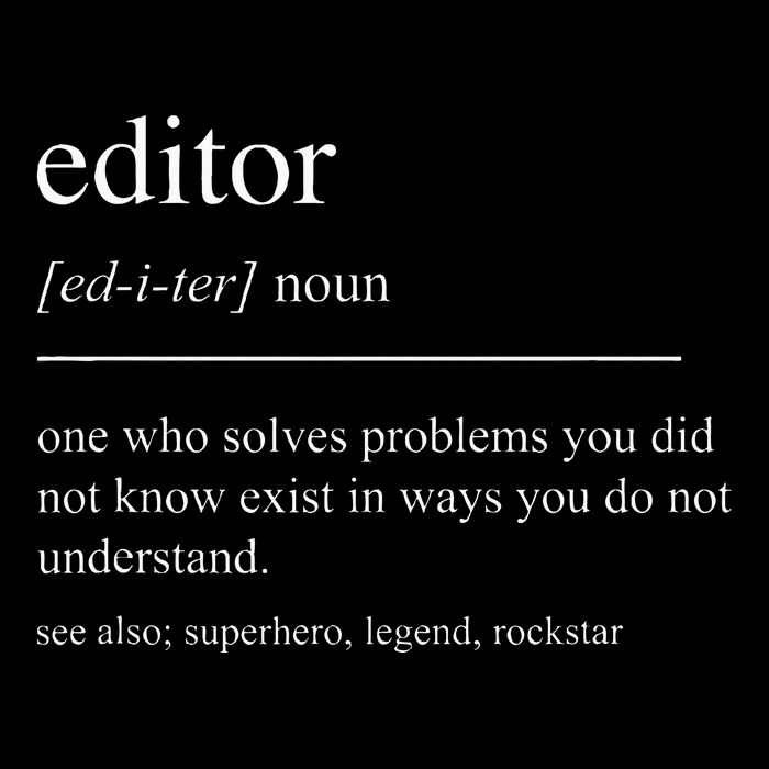 Funny Editor Definition Film Editor In Chief Video Editing 16 in Basic Backpack