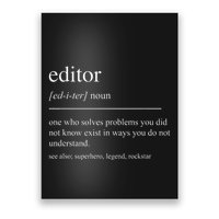 Funny Editor Definition Film Editor In Chief Video Editing Poster