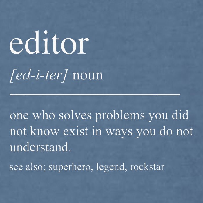 Funny Editor Definition Film Editor In Chief Video Editing Garment-Dyed Sweatshirt
