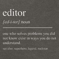 Funny Editor Definition Film Editor In Chief Video Editing Cotton Canvas Backpack