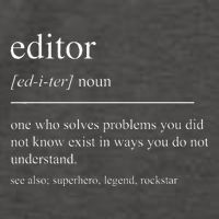 Funny Editor Definition Film Editor In Chief Video Editing Vector Backpack