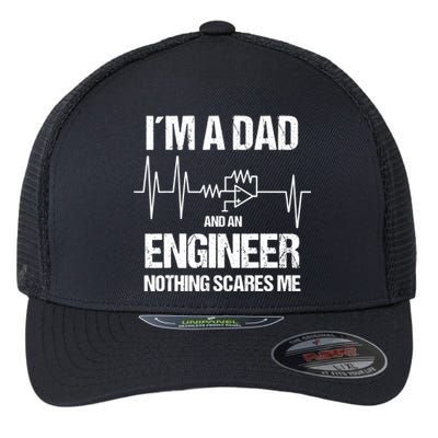 Funny Engineering Dad Electrical Engineer Flexfit Unipanel Trucker Cap