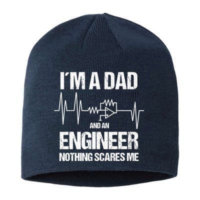 Funny Engineering Dad Electrical Engineer Sustainable Beanie