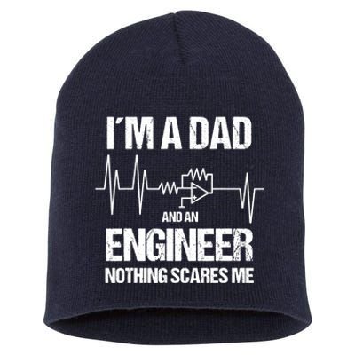 Funny Engineering Dad Electrical Engineer Short Acrylic Beanie