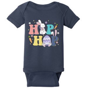 Funny Easter Day Hip Hop Cute Bunny Funny Rabbit Baby Bodysuit