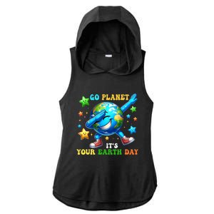 Funny Earth Day Go Planet ItS Your Earth Day 2024 Ladies PosiCharge Tri-Blend Wicking Draft Hoodie Tank