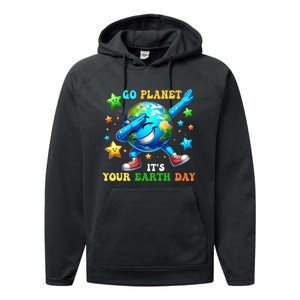 Funny Earth Day Go Planet ItS Your Earth Day 2024 Performance Fleece Hoodie