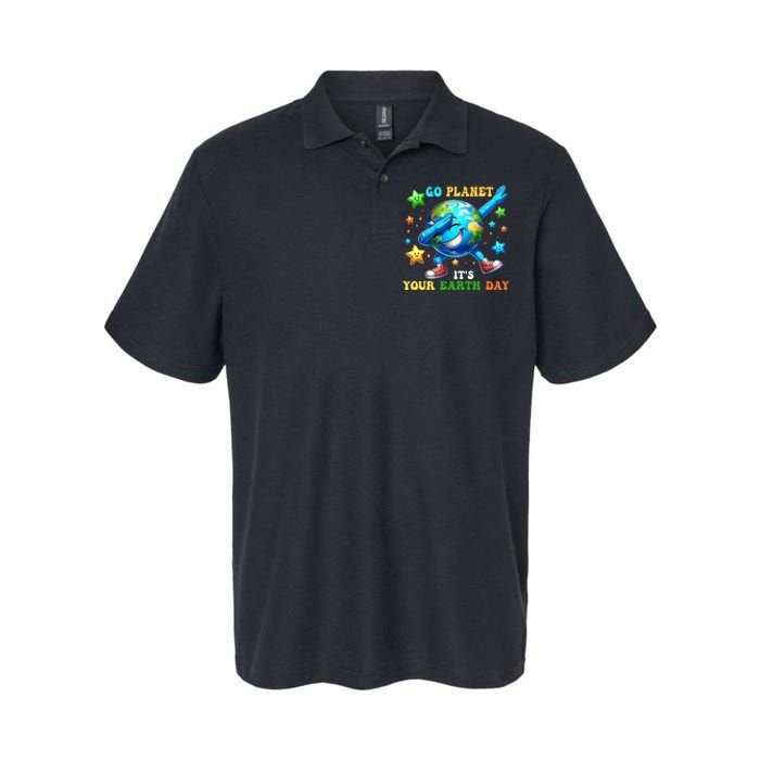 Funny Earth Day Go Planet ItS Your Earth Day 2024 Softstyle Adult Sport Polo