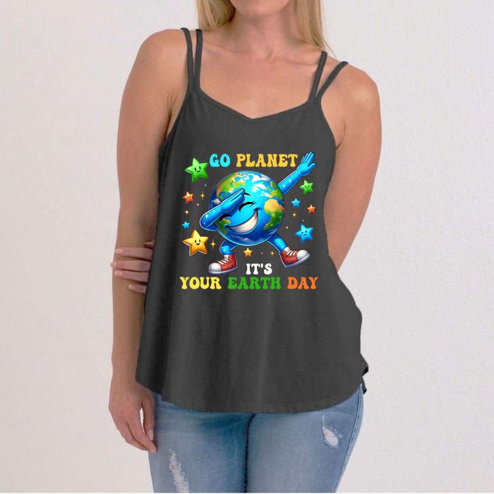 Funny Earth Day Go Planet ItS Your Earth Day 2024 Women's Strappy Tank