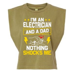 Funny Electrician Design For Dad Electrical Engineer Him Garment-Dyed Women's Muscle Tee