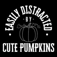 Funny Easily Distracted By Cute Pumpkins Fall Halloween Impact Tech Backpack