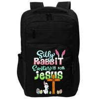 Funny Easter Day Silly Rabbit Easter Is For Jesus Christians Impact Tech Backpack