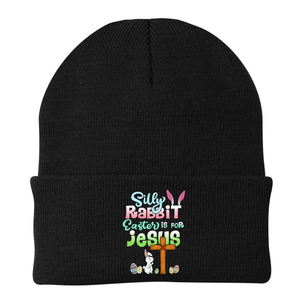 Funny Easter Day Silly Rabbit Easter Is For Jesus Christians Beanie