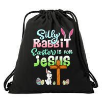 Funny Easter Day Silly Rabbit Easter Is For Jesus Christians Drawstring Bag