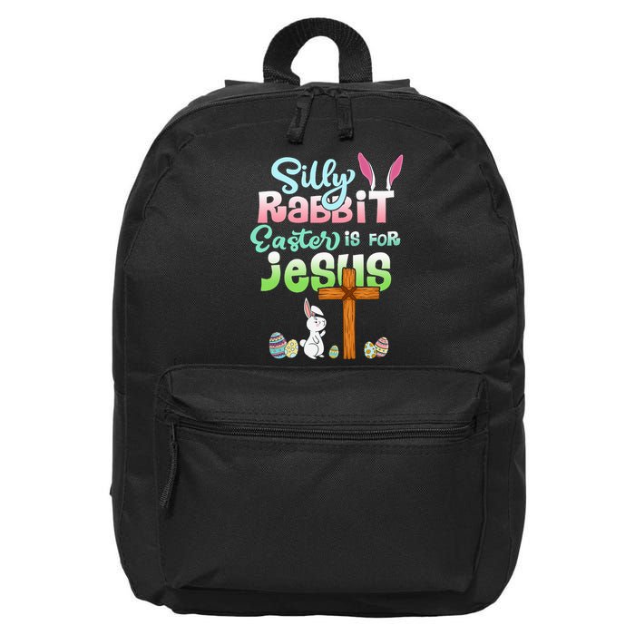 Funny Easter Day Silly Rabbit Easter Is For Jesus Christians 16 in Basic Backpack