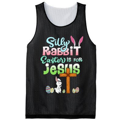 Funny Easter Day Silly Rabbit Easter Is For Jesus Christians Mesh Reversible Basketball Jersey Tank