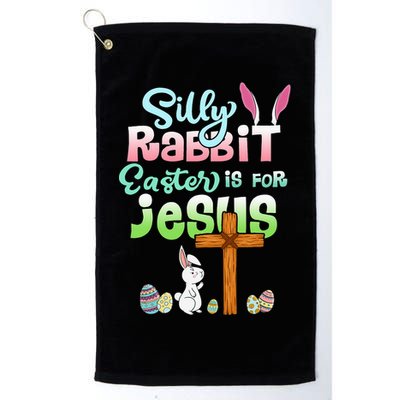 Funny Easter Day Silly Rabbit Easter Is For Jesus Christians Golf Towel