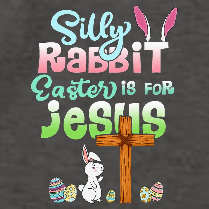 Funny Easter Day Silly Rabbit Easter Is For Jesus Christians Vector Backpack