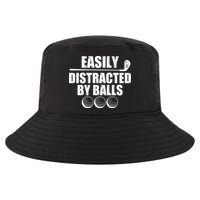 Funny Easily Distracted By Balls Golfing Fan Cool Comfort Performance Bucket Hat
