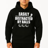 Funny Easily Distracted By Balls Golfing Fan Hoodie