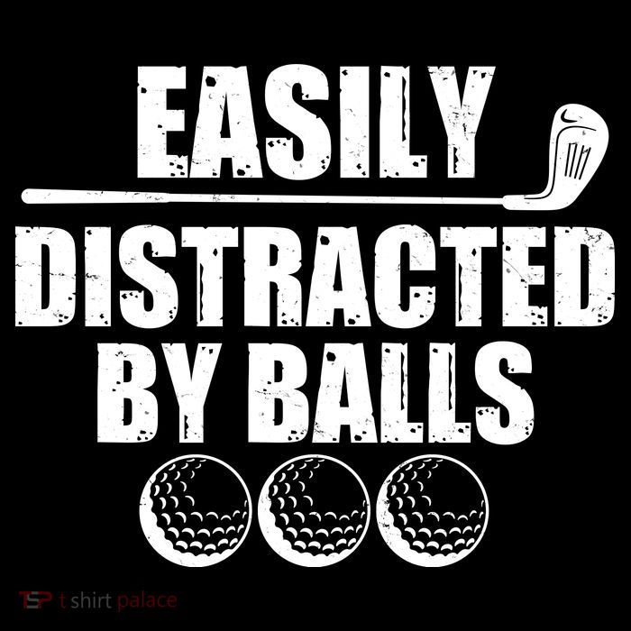 Funny Easily Distracted By Balls Golfing Fan City Backpack