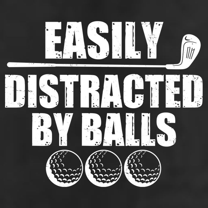 Funny Easily Distracted By Balls Golfing Fan Golf Towel