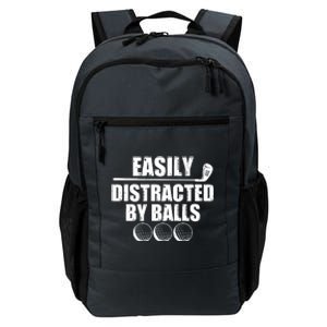 Funny Easily Distracted By Balls Golfing Fan Daily Commute Backpack