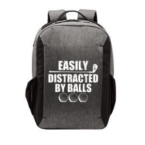 Funny Easily Distracted By Balls Golfing Fan Vector Backpack