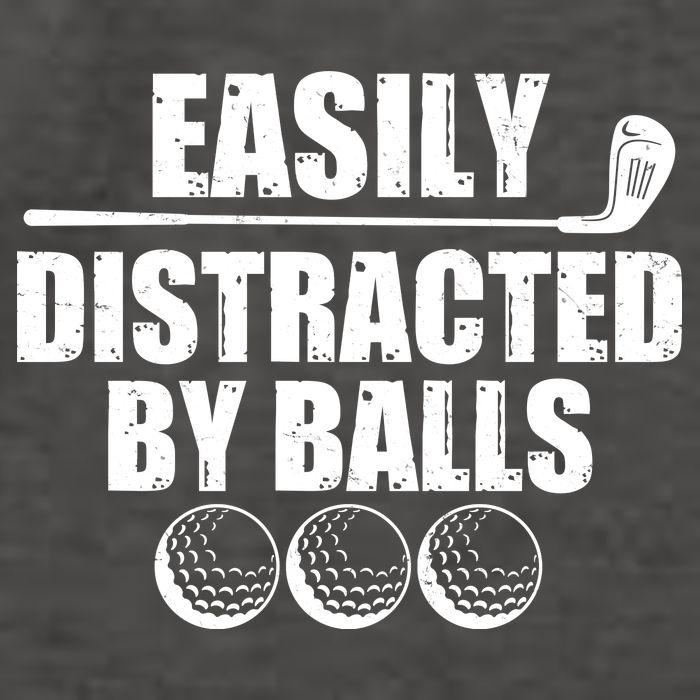 Funny Easily Distracted By Balls Golfing Fan Vector Backpack