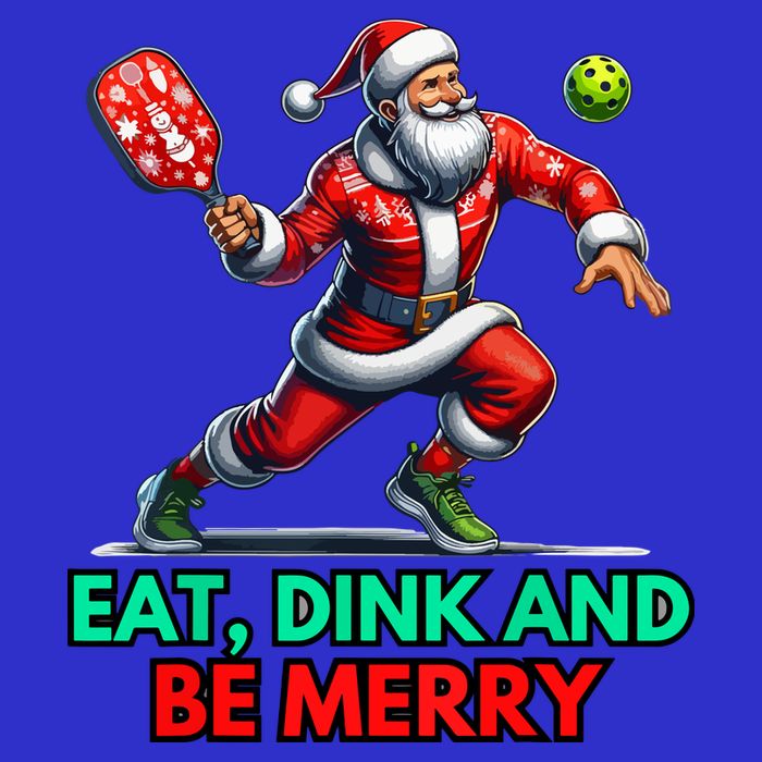 Funny Eat Dink Be Merry Santa Claus Pickleball Christmas Gift For Xmas Kids Sweatshirt