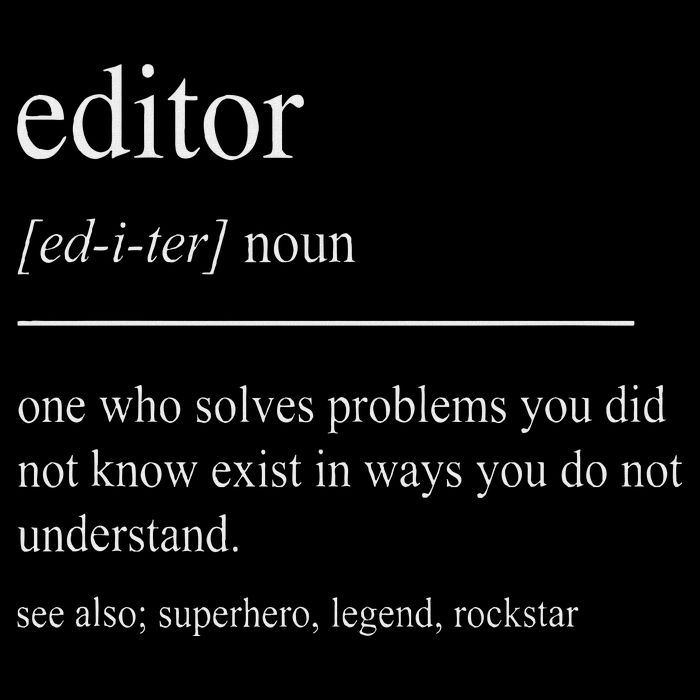 Funny Editor Definition Film Editor In Chief Video Editing 16 in Basic Backpack