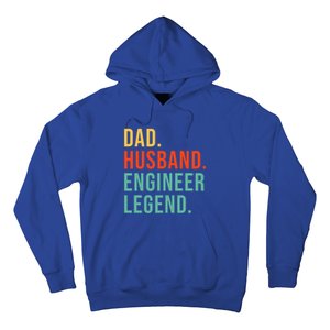 Funny Engineer Dad Husband Legend Engineering Fathers Day Cool Gift Hoodie