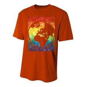 Fun Earth Day Mother's Day Respect The Earth And Your Mother Gift Performance Sprint T-Shirt