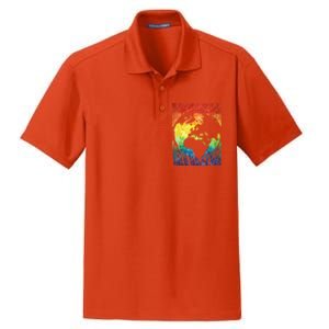 Fun Earth Day Mother's Day Respect The Earth And Your Mother Gift Dry Zone Grid Polo