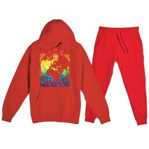 Fun Earth Day Mother's Day Respect The Earth And Your Mother Gift Premium Hooded Sweatsuit Set