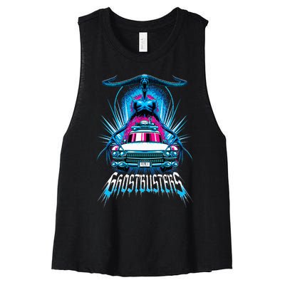 Frozen Empire Death Chill Monster & Ecto1 Car Women's Racerback Cropped Tank