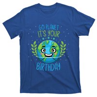 Funny Earth Day Planet Birthday Green Blue World Gift T-Shirt