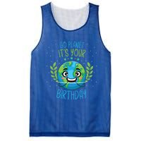 Funny Earth Day Planet Birthday Green Blue World Gift Mesh Reversible Basketball Jersey Tank