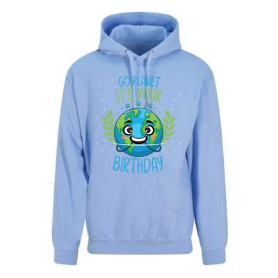 Funny Earth Day Planet Birthday Green Blue World Gift Unisex Surf Hoodie